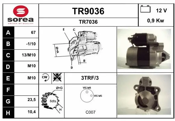 Starter (TR9036)