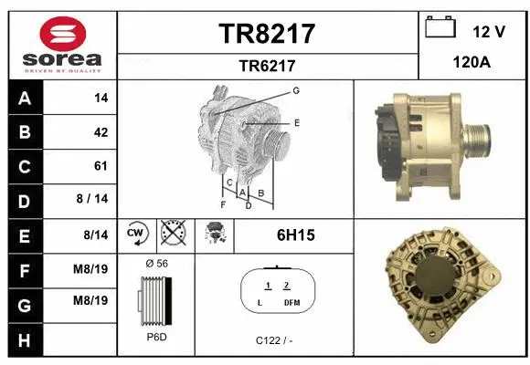 Alternator (TR8217)
