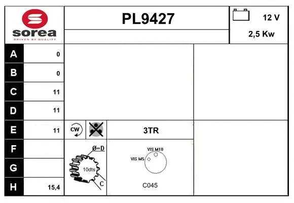 Starter (PL9427)