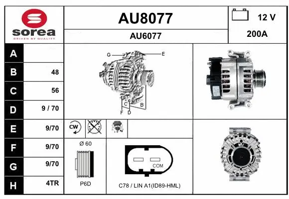 Alternator (AU8077)