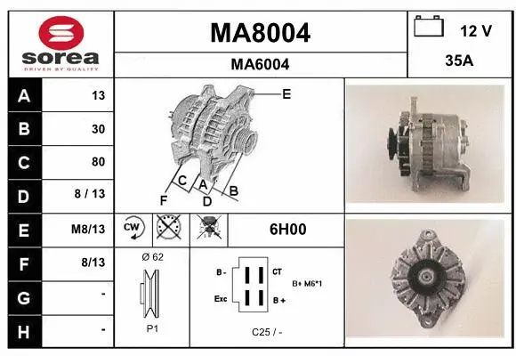 Alternator (MA8004)