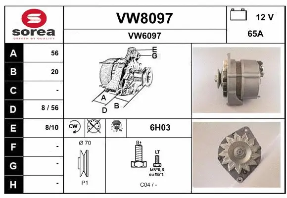 Alternator (VW8097)