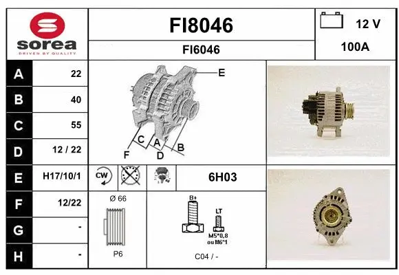 Alternator (FI8046)