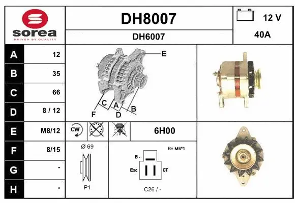 Alternator (DH8007)