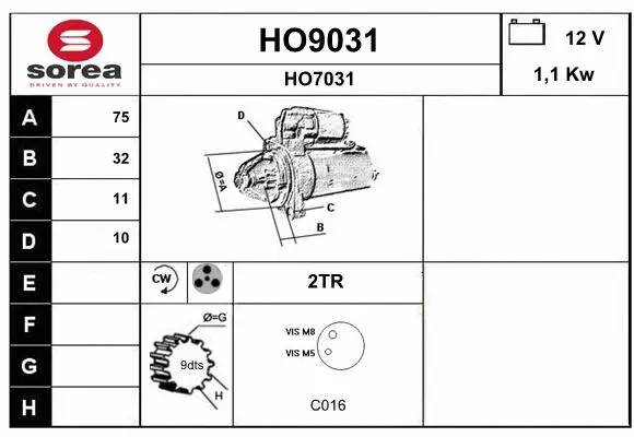 Starter (HO9031)