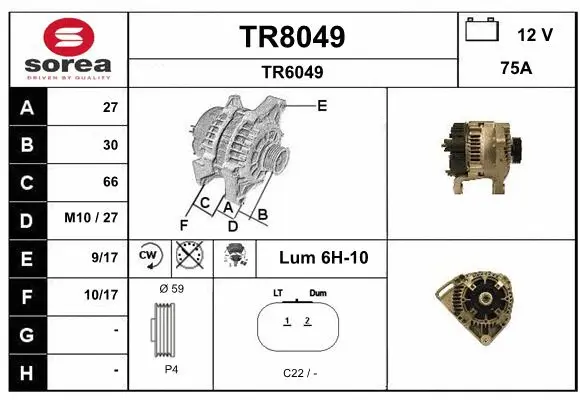Alternator (TR8049)