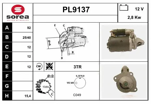 Starter (PL9137)