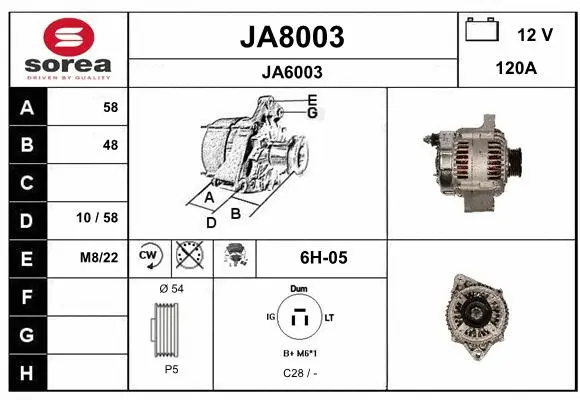 Alternator (JA8003)