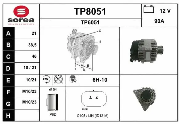 Alternator (TP8051)