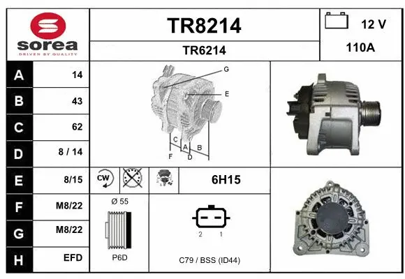 Alternator (TR8214)