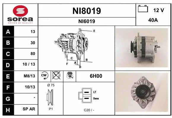 Alternator (NI8019)