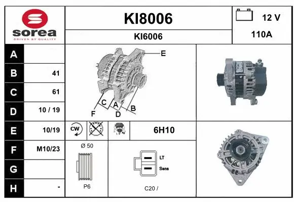 Alternator (KI8006)