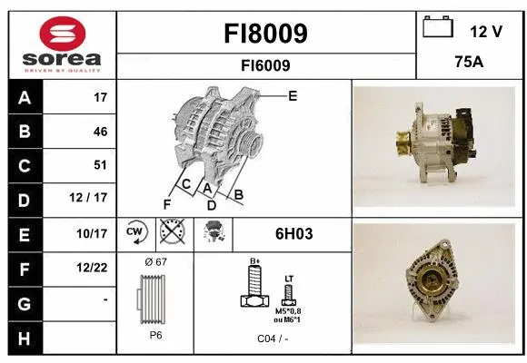 Alternator (FI8009)