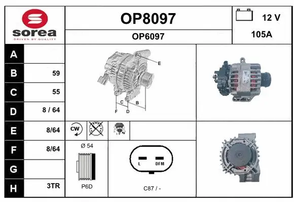 Alternator (OP8097)