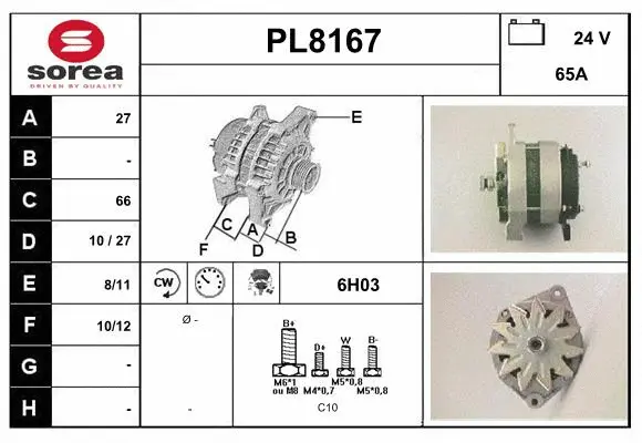 Alternator (PL8167)