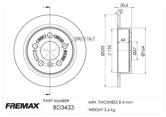 Brake Disc (BD-3433)