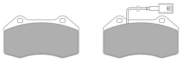 Brake Pad Set, disc brake (FBP-1586)