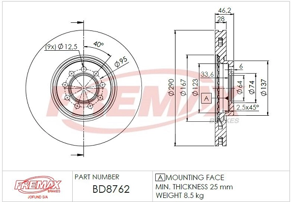 Brake Disc (BD-8762)