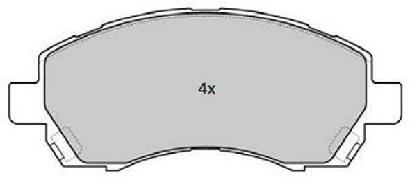 Brake Pad Set, disc brake (FBP-1779)
