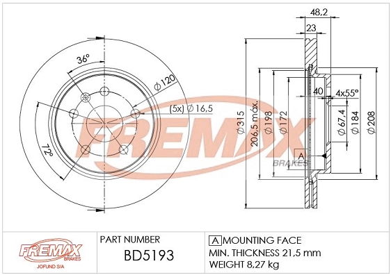 Brake Disc (BD-5193)