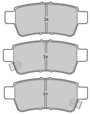 Brake Pad Set, disc brake (FBP-1834)