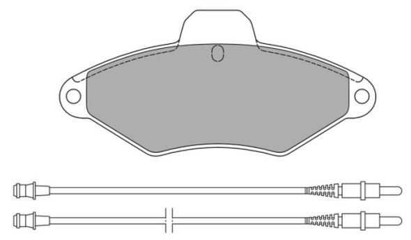 Brake Pad Set, disc brake (FBP-0885)