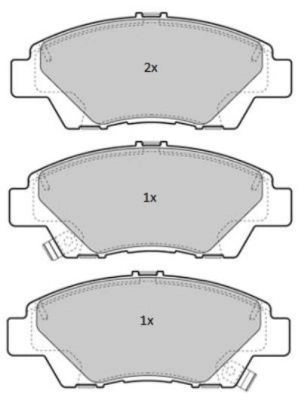 Brake Pad Set, disc brake (FBP-1823)