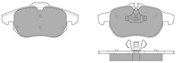 Brake Pad Set, disc brake (FBP-1265)
