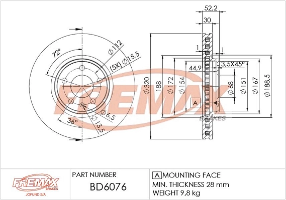 Brake Disc (BD-6076)
