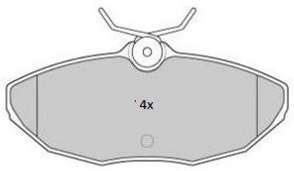 Brake Pad Set, disc brake (FBP-1791)