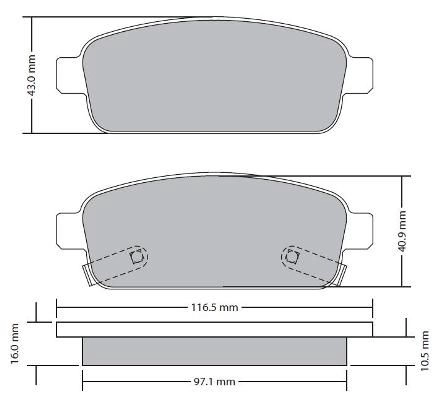 Brake Pad Set, disc brake