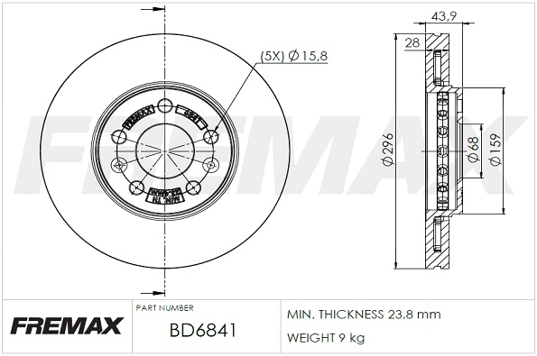 Brake Disc (BD-6841)