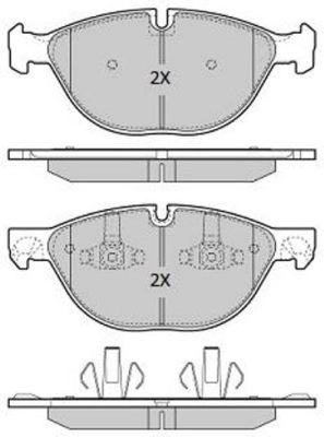 Brake Pad Set, disc brake (FBP-1928)