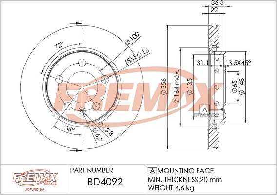 Brake Disc (BD-4092)