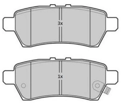 Brake Pad Set, disc brake (FBP-1832)
