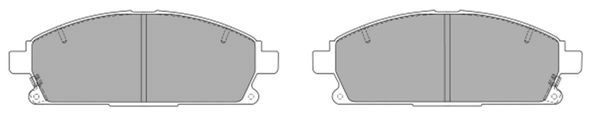 Brake Pad Set, disc brake (FBP-0790)
