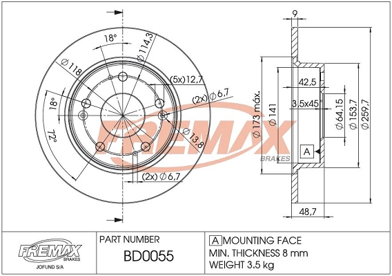 Brake Disc (BD-0055)