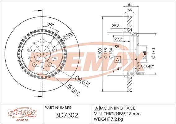 Brake Disc (BD-7302)