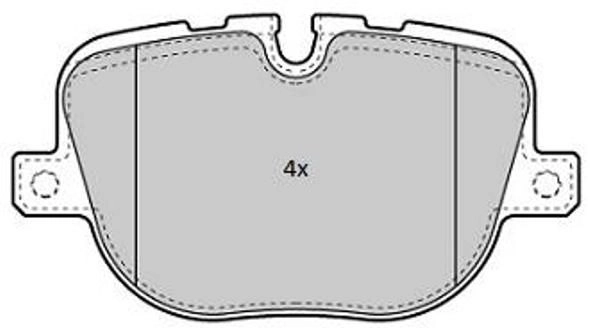 Brake Pad Set, disc brake (FBP-1837)