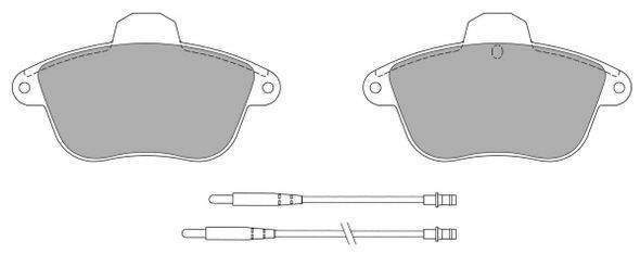 Brake Pad Set, disc brake (FBP-0845)
