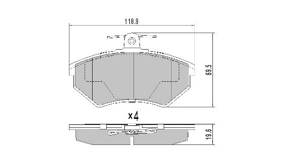 Brake Pad Set, disc brake