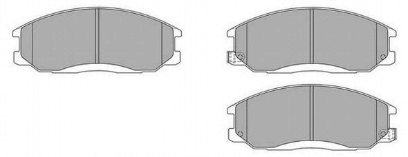 Brake Pad Set, disc brake (FBP-1614)