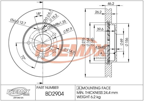 Brake Disc (BD-2904)