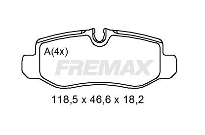 Brake Pad Set, disc brake (FBP-2010)