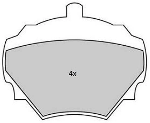 Brake Pad Set, disc brake (FBP-1840)