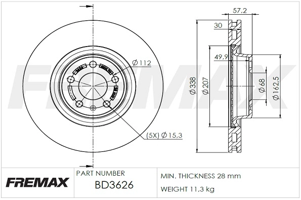 Brake Disc (BD-3626)
