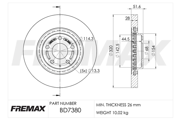 Brake Disc (BD-7380)