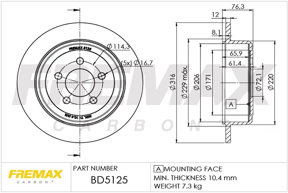 Brake Disc (BD-5125)