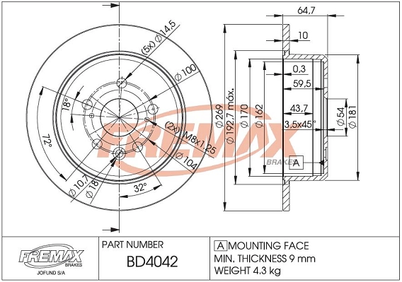 Brake Disc (BD-4042)