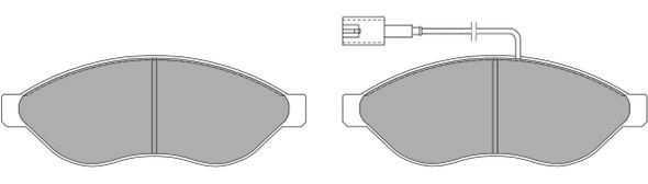 Brake Pad Set, disc brake (FBP-1476)